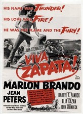 VTG Movie AD "Viva Zapata" 1952 Marlon Brando Free Ship
