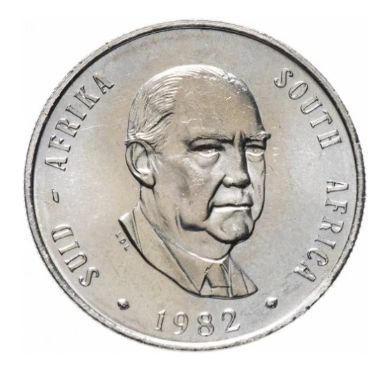 Pièce 1 Rand Afrique du Sud "Balthazar Johannes Vorster" - 1982 - Photo 1/1