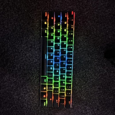 MOTOSPEED CK62 Mechanical Wired RGB Illuminated Compact Keyboard White QWERTY