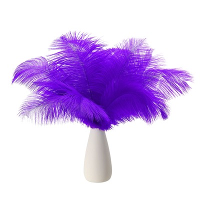 30Pcs 8-10Inch Feathers Artificial Feathers Natural Purple (5inch Width)