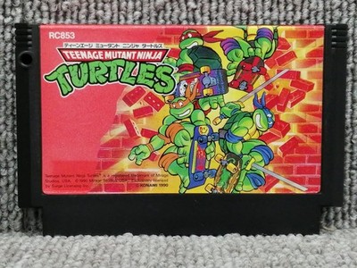 KONAMI Famicom Soft Teenage Mutant Ninja Turtles Used