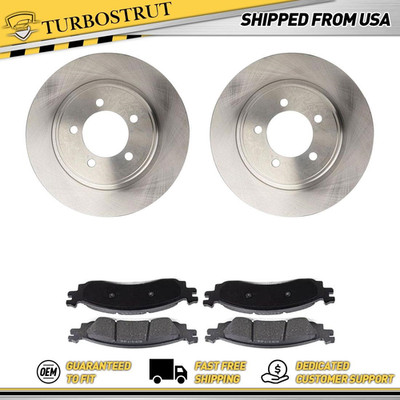Front OE Brake Rotors Brake Pad For 2007-2010 Ford Explorer Sport Trac