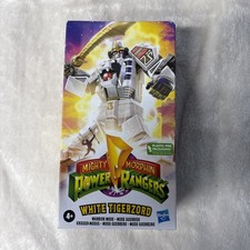 Mighty Morphin Power Rangers White Tigerzord Warrior Mode VHS Action Figure