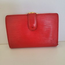 Louis Vuitton Red Epi Leather Portefeuille Vi...