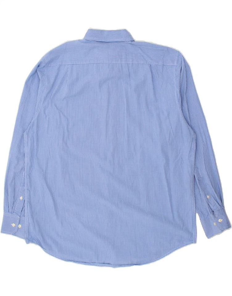 Camisa IZOD Para Hombre Grande Azul Guinga Algodón CN57 Foto 2 de 3