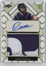 2023 Leaf Perfect Game National Showcase 7/10 Drew Rogers Patch Auto 0u66