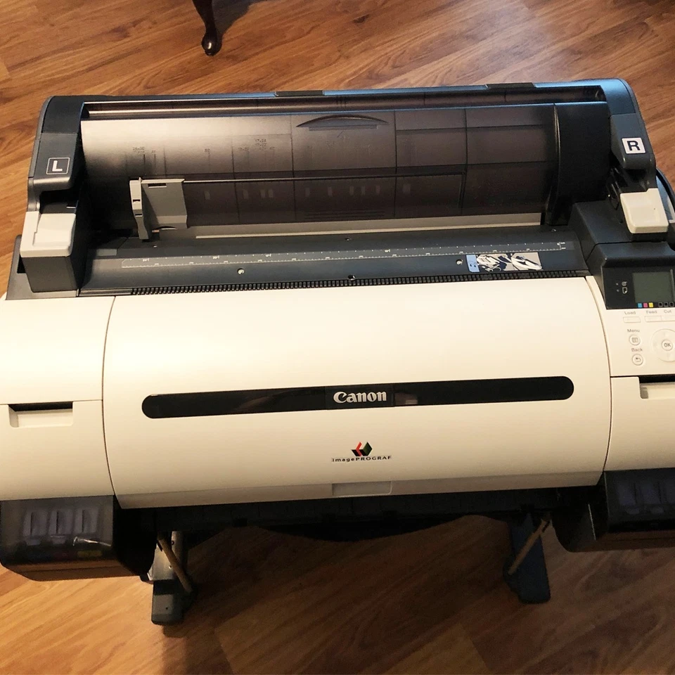 Canon ImagePROGRAF IPF670 24 Inch Large Format Printer 1 Roll Feeder w/ stand - Image 2 of 4