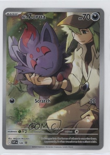 N's Zorua Pokémon Scarlet & Violet Black Star Promo #189 1kf7 | eBay