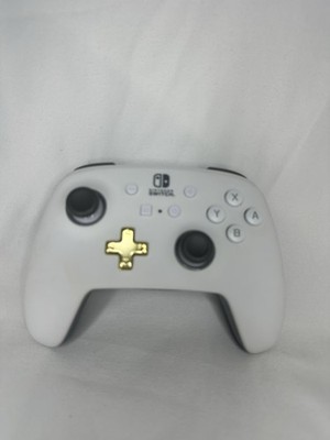 PowerA Nano Enhanced Wireless Controller White/Gray/Gold for Nintendo Switch