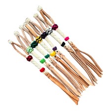 8" Keychain Style Horse Quirt - Cuarta Charra Estilo Llavero Cuartita de Cuero