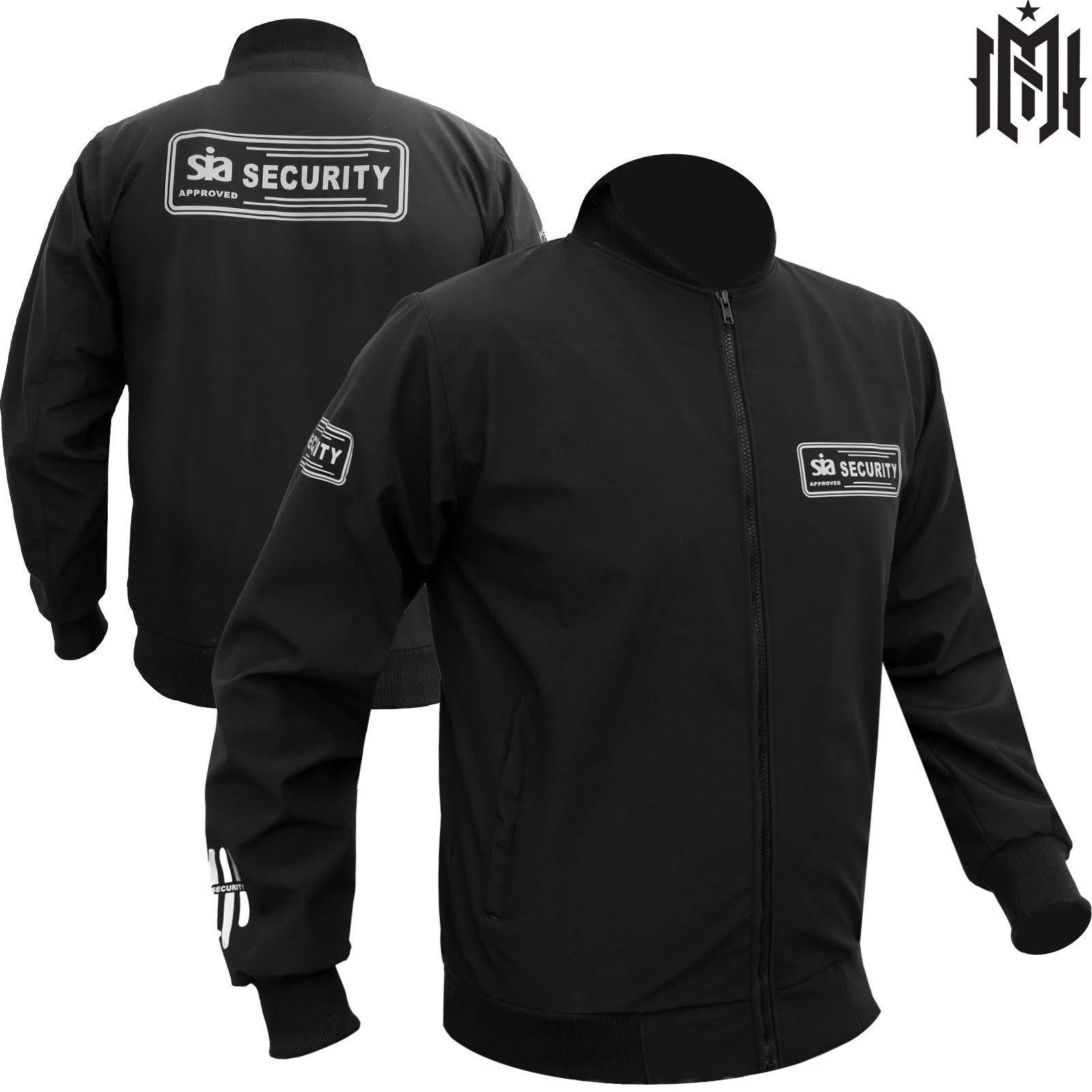 SIA Security Jacket Tactial Bouncer Work Club Bodyguard Jacket Size M to XXL