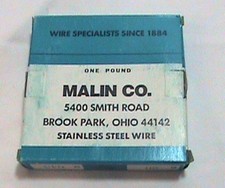 1 pound Malin .045 dia No. 20 Stainless Steel Safety Wire