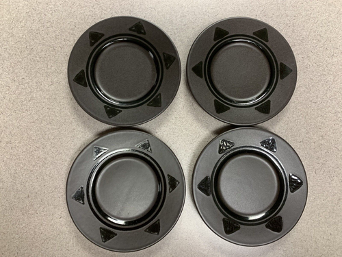 Pfaltzgraff Midnight Sun 4 Cups 4 Saucer Lot (Black) EUC #4 - Picture 3 of 7