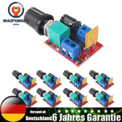 Mini Motor Drehzahlsteller PWM DC  3V 6V 12V 24V 35V 5A Einstellbar Kontroller
