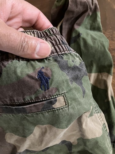Polo Ralph Lauren Boys Zip Pockets Elastic Waist Camoflauge Jogger Pants M 10/12 - Picture 7 of 7