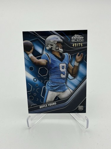 2023 Topps Composite Bryce Young Chrome Black Blue Lava /75 Rookie Panthers SP