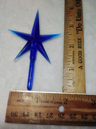 60 Medium Twist Bulbs and 1 Large Modern Blue Star for Ceramic Christmas Trees - Picture 3 of 5
