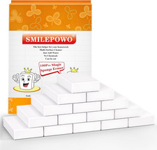100 Pack Magic Cleaning Sponges Eraser,Premium Melamine Sponge Foam Cleaning ...