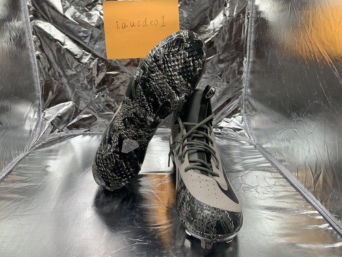 Nike Alpha Huarache Elite Camo Memorial Day PE Cleats Metal 923428-003 Size 16 - Picture 5 of 6