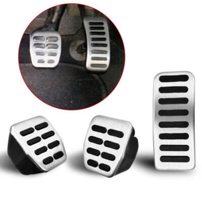 3X Clutch Gas Brake Foot Pedal Cover For Volkswagen Bora Golf MK3 MK4 Vento Lupo
