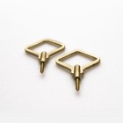 Futagami Decorative Brass Wall & Coat Hooks - Zenmai Diamond Set of 2
