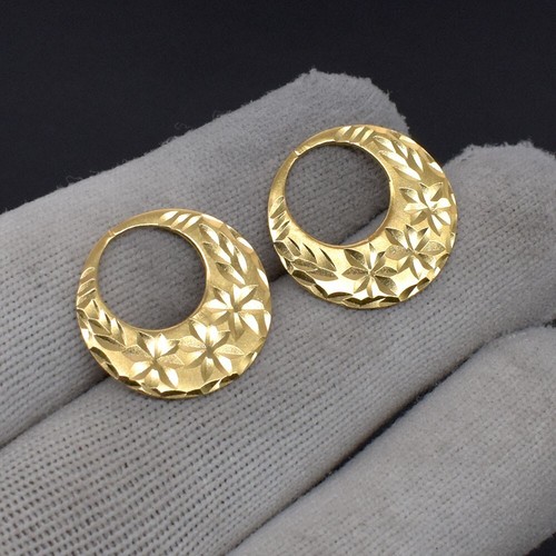 Classic Nattiyan Earrings 18k Micron Gold Plated Men Boy Nattiyan Earrings - Picture 2 of 8