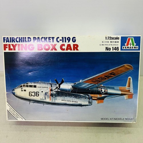 Italeri 1/72 Fairchild C-119 G Flying Boxcar vintage plastic model kit No 146