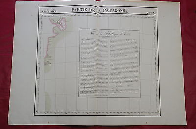 1827 - ARGENTINA - VALDES PENINSULA - PATAGONIA - LARGE MAP BY VANDERMAELEN - Picture 2 of 9