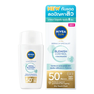 NIVEA SUN Derma Blemish Control UV SPF50 Oily Skin Reduce Acne