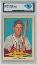 1954 Red Heart ENOS SLAUGHTER 💎 DSG 7 NM