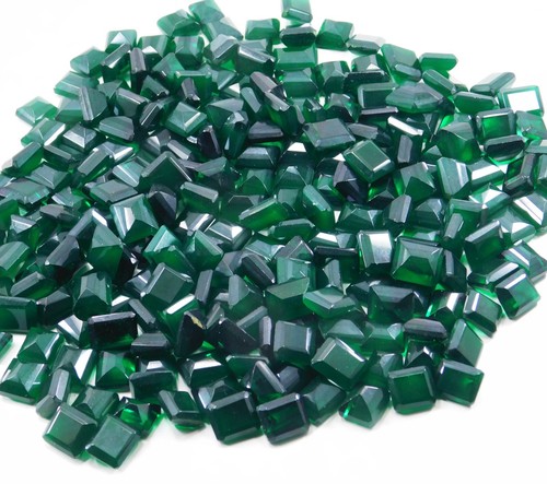 595 Ct Natural Green Onyx, 50 Pcs, Loose 14-10mm Untreated Lot Gemstones - Picture 16 of 20