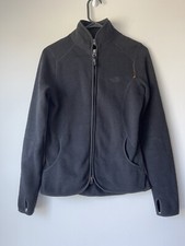 The North Face Jacket Women's Small Black Fleece Full Zip Thumbs Holes