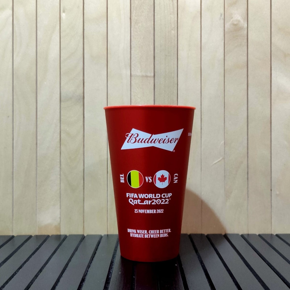 FIFA World Cup Qatar 2022 Budweiser Cup (Hard Plastic) Set of 6