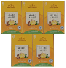 Knightsbridge Lemon & Ginger Infusion Fruit Tea 40 Bags Herbal Caffeine Free x 5