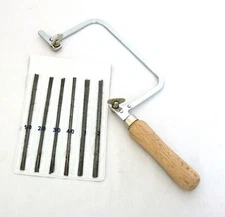 Economy Jewelers Or Crafters Saw Kit With 144 Assorted  Blades / Frame