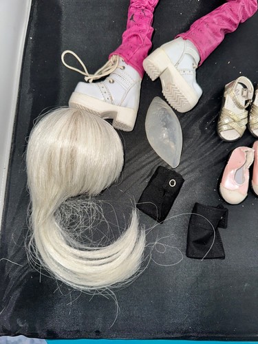 Elf Dollzone 1/4 Msd Bjd Legit 44cm 17" Faceup Pink & White Hair Female Outfits - Picture 3 of 9