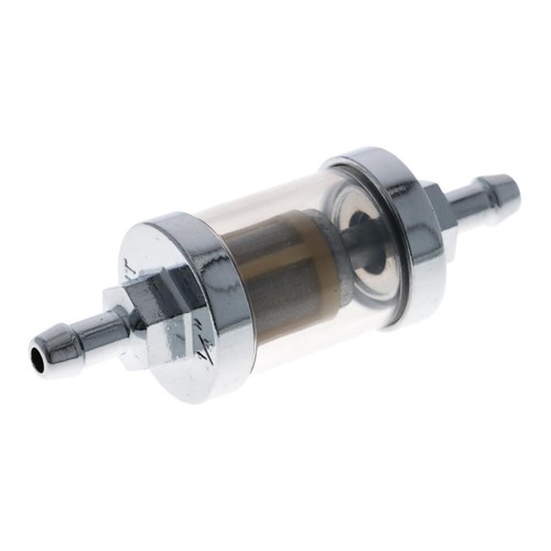 Filtro de Gasolina Cromo 8mm High Flow Con Mirilla para Hot Rod US Car Showcar - Imagen 3 de 7