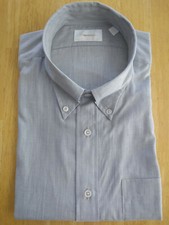 NWOT Brooks Brothers Golden Fleece Gray Button Down Collar XL 18.5-36 MSRP 225