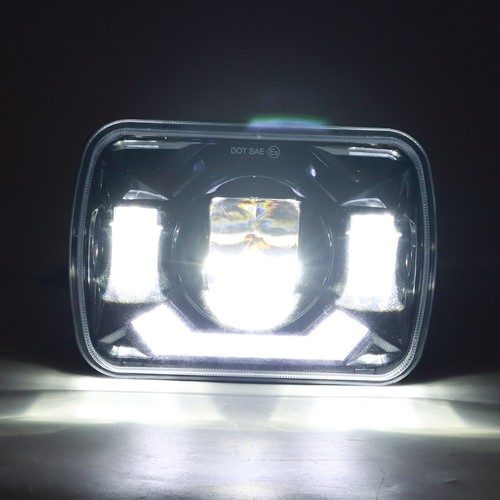 Par de faros LED 5x7" 7x6 haz alto/bajo DRL para camioneta Toyota 82-95 Tacoma 95-97 - Imagen 11 de 14