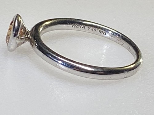 Vintage Sterling Silver 925 Ring Russian Wedding Ring Orange Stone Size L1/2 - Picture 2 of 8