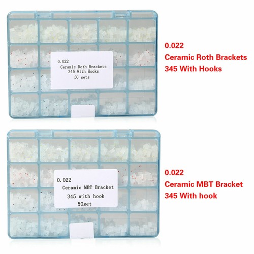 Dental Orthodontic Ceramic Bracket Braces MBT./Roth 0.022 3 4 5 Hooks SKYSEA D - Picture 2 of 9