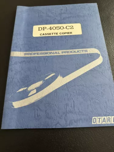 Original Instruction Manual for Otari DP-4050-C2