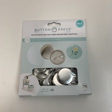 We R Memory Keepers Button Press 1.45 in. Button Pieces, 75 Pc - 3 PACK