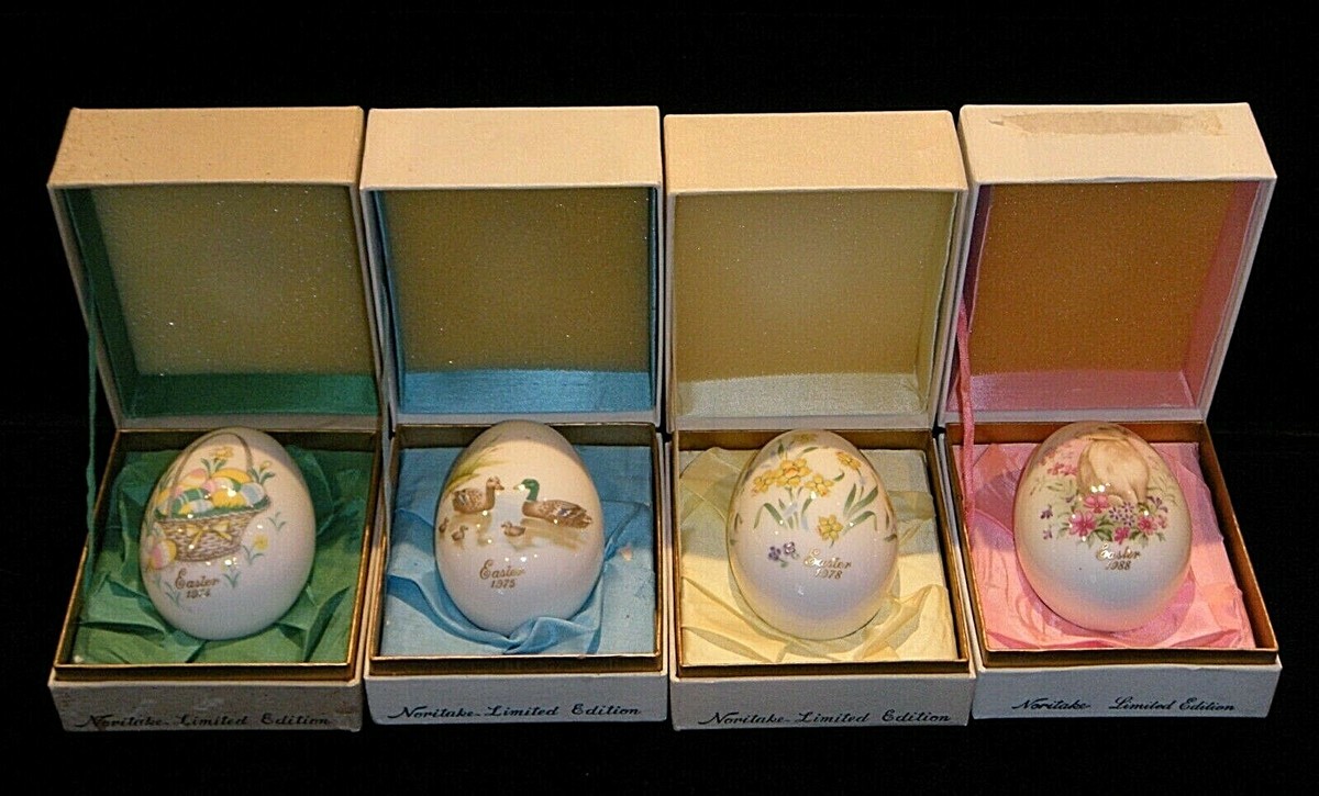 ２個セット　★Noritake／ノリタケ★　Easter Egg　イースター 2個セット ☆Noritake／ノリタケ☆ Easter Egg イースター 2個