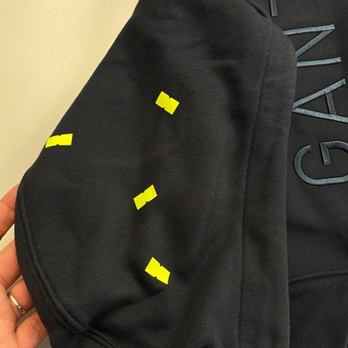 GANT Hoodie Pullover Pulli Damen dunkelblau Ton in Ton mit Logo Größe XS - Bild 12 von 12