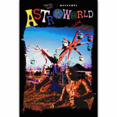 C158 Travis Scott Astroworld New Rapper Music Singer 24x36 21 Poster