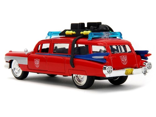 1959 Cadillac Ambulance Ecto-1 Red Hollywood Rides Series 1/32 Diecast Car Jada - Picture 5 of 5