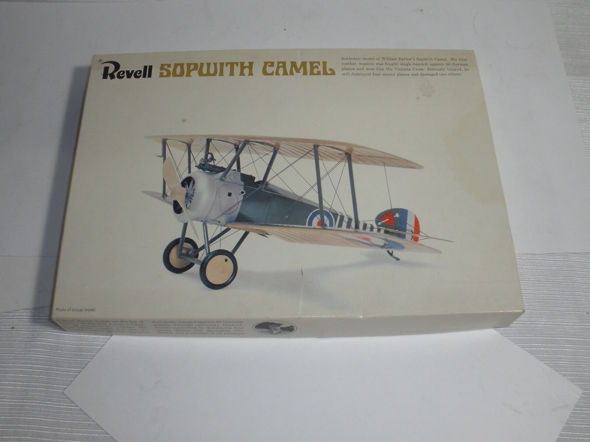 Sopwith Camel Model Kit H-291 Vintage 1969 Revell William Barker