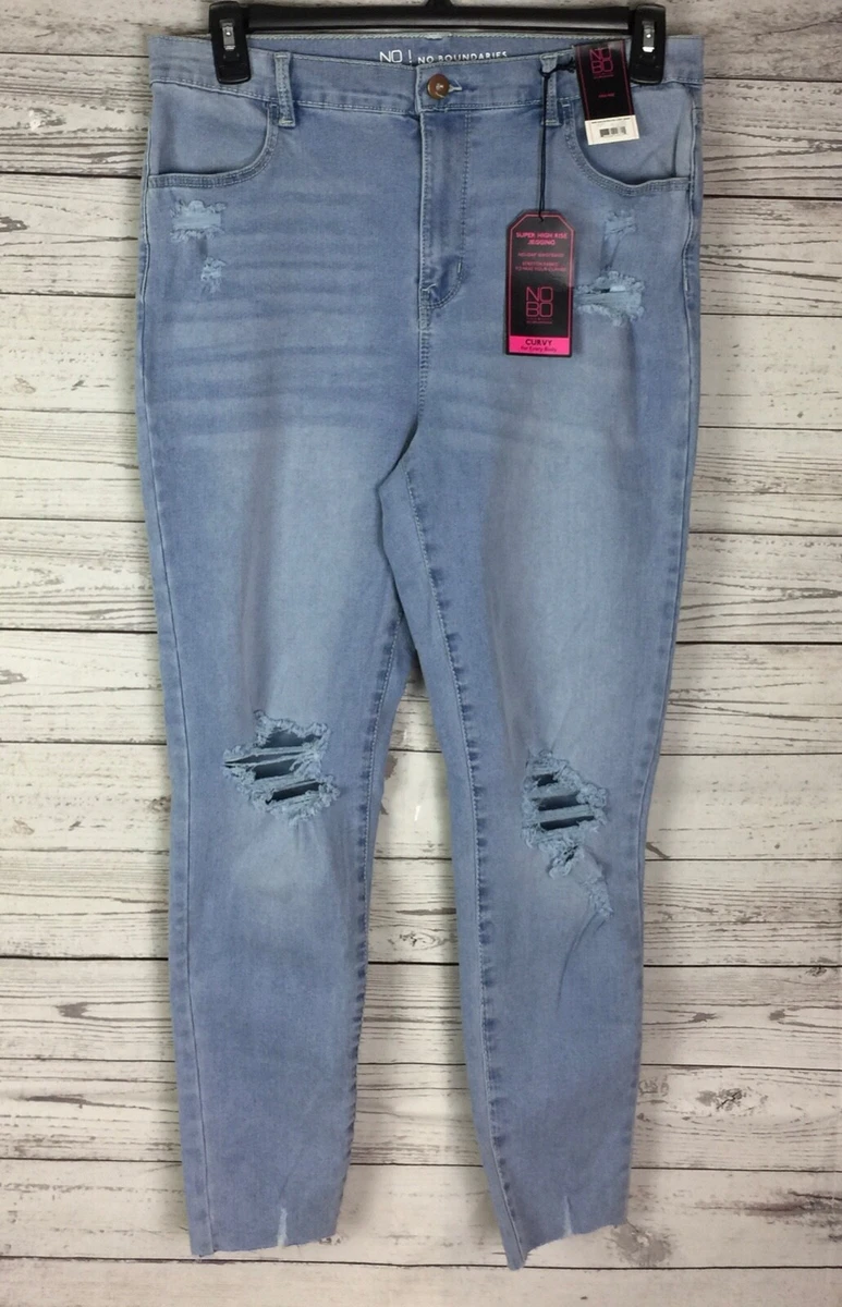 No Boundaries Junior Jeans 17 Super High Rise Curvy Denim Jeggings