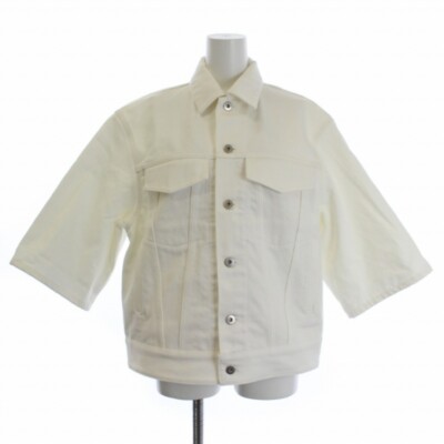 Jil Sander 21SS G Jean Denim Jacket Short Sleeve XS White Jil Sander 21SS G Jean Denim Jacket Short Sleeve XS White
